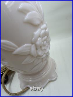 Vintage Aladdin Alacite Milky Table Lamp Excellent Condition