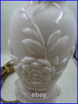 Vintage Aladdin Alacite Milky Table Lamp Excellent Condition