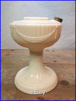 Vintage Aladdin Alacite Short Lincoln Drape Kerosene Lamp Original Imperfections