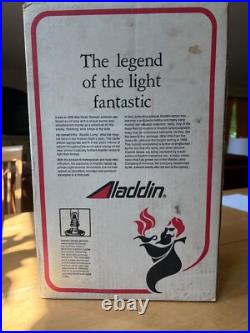 Vintage Aladdin Aluminum watchman B165T Kerosene Oil Lamp high altitude chimney