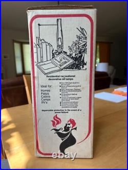 Vintage Aladdin Aluminum watchman B165T Kerosene Oil Lamp high altitude chimney