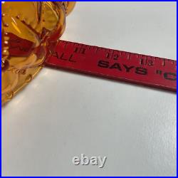 Vintage Aladdin Amber Beehive Oil Lamp Electrified Ruffled Shade