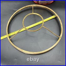 Vintage Aladdin Amber Glass Short Lincoln Drape Oil Lamp #23 Burner