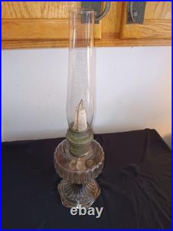 Vintage Aladdin B-103 Clear Corinthian Oil Lamp Original Model B Burner