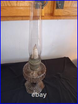 Vintage Aladdin B-103 Clear Corinthian Oil Lamp Original Model B Burner