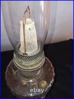 Vintage Aladdin B-103 Clear Corinthian Oil Lamp Original Model B Burner