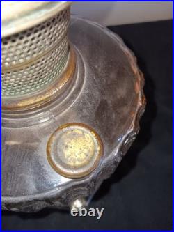 Vintage Aladdin B-103 Clear Corinthian Oil Lamp Original Model B Burner