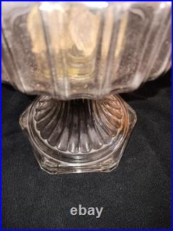 Vintage Aladdin B-103 Clear Corinthian Oil Lamp Original Model B Burner