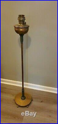 Vintage Aladdin B-281 Model B Stand Floor Lamp and Burner gray and gold