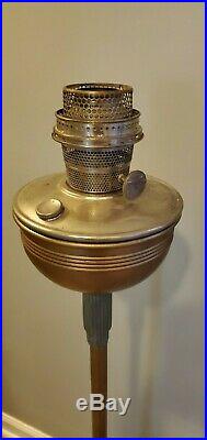 Vintage Aladdin B-281 Model B Stand Floor Lamp and Burner gray and gold