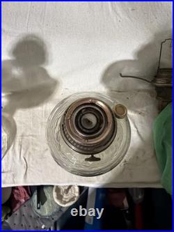 Vintage Aladdin B-80 Clear Crystal Glass Beehive Oil Lamp with Model B Burner