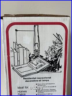 Vintage Aladdin B165 Kerosene Oil Lamp Model 23 Burner R105 Chimney In Box