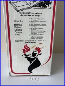 Vintage Aladdin B165 Kerosene Oil Lamp Model 23 Burner R105 Chimney In Box