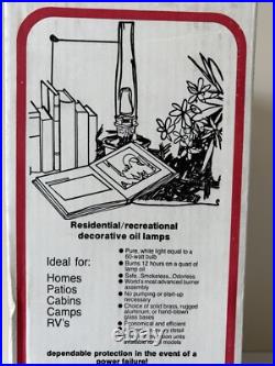 Vintage Aladdin B165 Kerosene Oil Lamp Model 23 Burner R105 Chimney In Box