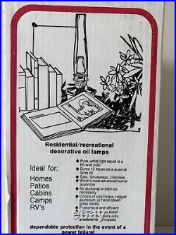 Vintage Aladdin B165 Kerosene Oil Lamp Model 23 Burner R105 Chimney In Box