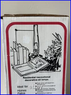 Vintage Aladdin B165 Kerosene Oil Lamp Model 23 Burner R105 Chimney In Box