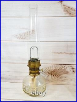 Vintage Aladdin B165 Kerosene Oil Lamp Model 23 Burner With 2 Chimneys