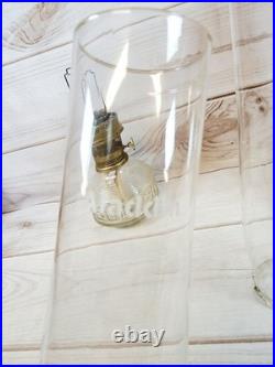 Vintage Aladdin B165 Kerosene Oil Lamp Model 23 Burner With 2 Chimneys