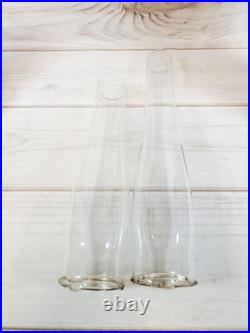 Vintage Aladdin B165 Kerosene Oil Lamp Model 23 Burner With 2 Chimneys