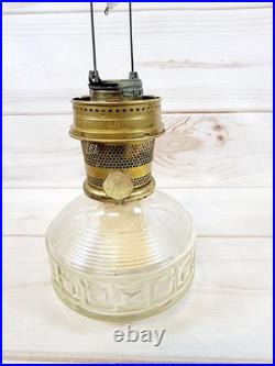 Vintage Aladdin B165 Kerosene Oil Lamp Model 23 Burner With 2 Chimneys