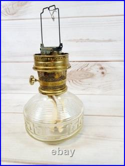 Vintage Aladdin B165 Kerosene Oil Lamp Model 23 Burner With 2 Chimneys