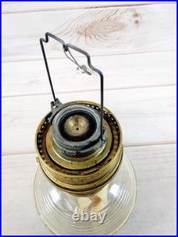 Vintage Aladdin B165 Kerosene Oil Lamp Model 23 Burner With 2 Chimneys