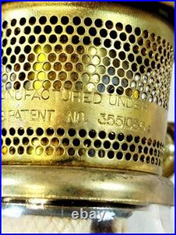 Vintage Aladdin B165 Kerosene Oil Lamp Model 23 Burner With 2 Chimneys