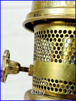 Vintage Aladdin B165 Kerosene Oil Lamp Model 23 Burner With 2 Chimneys