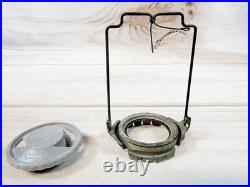 Vintage Aladdin B165 Kerosene Oil Lamp Model 23 Burner With 2 Chimneys
