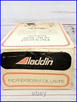 Vintage Aladdin B165 Kerosene Oil Lamp Model 23 Burner With 2 Chimneys