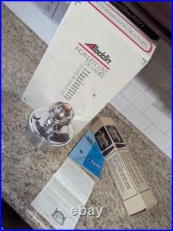 Vintage Aladdin B165T Kerosene Oil Lamp Model 23 Burner R105 Chimney In Box