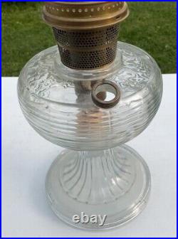 Vintage Aladdin Beehive Oil Lamp, Clear Glass, Antique, Nice And Clean