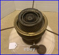 Vintage Aladdin Bracket Oil Lamp Alacite Uranium Glass Nu Type Model B Burner