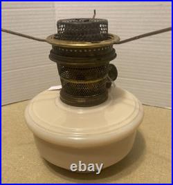 Vintage Aladdin Bracket Oil Lamp Alacite Uranium Glass Nu Type Model B Burner