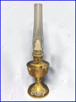 Vintage Aladdin Brass British Made Oil Lamp