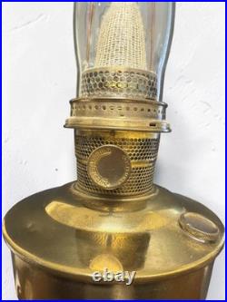 Vintage Aladdin Brass British Made Oil Lamp