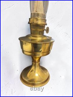 Vintage Aladdin Brass British Made Oil Lamp