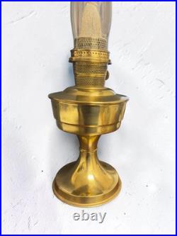 Vintage Aladdin Brass British Made Oil Lamp