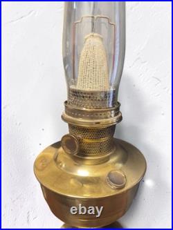 Vintage Aladdin Brass British Made Oil Lamp
