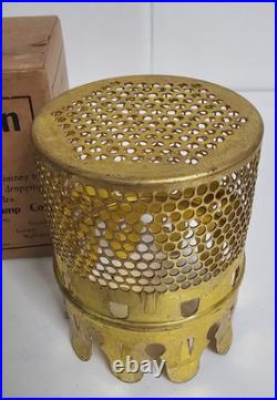 Vintage Aladdin Brass Bug Screen For Mantle Lamp Chimney Original Box