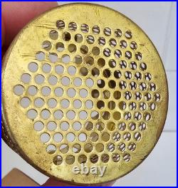 Vintage Aladdin Brass Bug Screen For Mantle Lamp Chimney Original Box