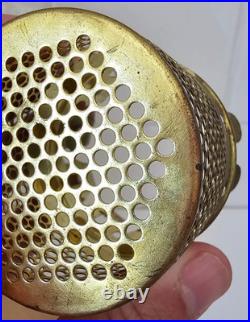 Vintage Aladdin Brass Bug Screen For Mantle Lamp Chimney Original Box