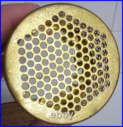 Vintage Aladdin Brass Bug Screen For Mantle Lamp Chimney Original Box