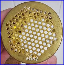 Vintage Aladdin Brass Bug Screen For Mantle Lamp Chimney Original Box