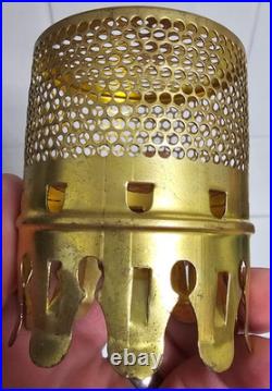 Vintage Aladdin Brass Bug Screen For Mantle Lamp Chimney Original Box