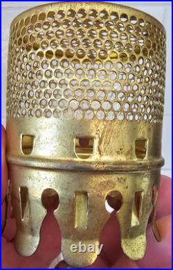 Vintage Aladdin Brass Bug Screen For Mantle Lamp Chimney Original Box