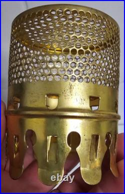 Vintage Aladdin Brass Bug Screen For Mantle Lamp Chimney Original Box