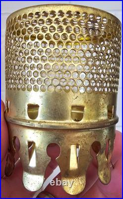 Vintage Aladdin Brass Bug Screen For Mantle Lamp Chimney Original Box