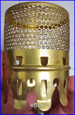 Vintage Aladdin Brass Bug Screen For Mantle Lamp Chimney Original Box