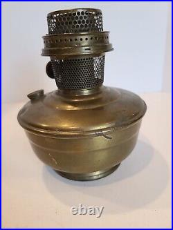 Vintage Aladdin Brass Font Oil Table Lamp Model 12 Burner
